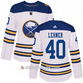 Dame Ishockey Buffalo Sabres Tröja Robin Lehner 40 2018 Winter Classic Adidas Vit Authentic